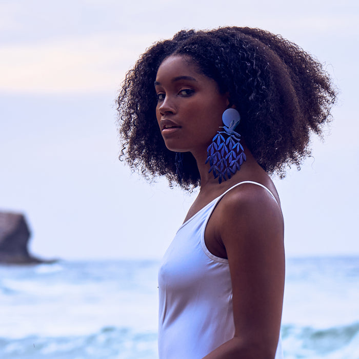 Moonlight Tropical Tapestry Earrings