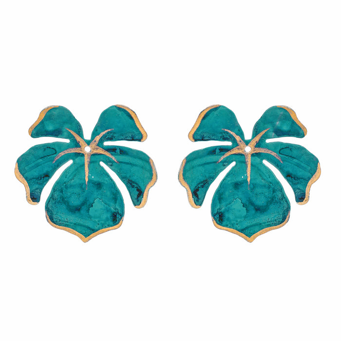 Single Teal Tahiti Earrings