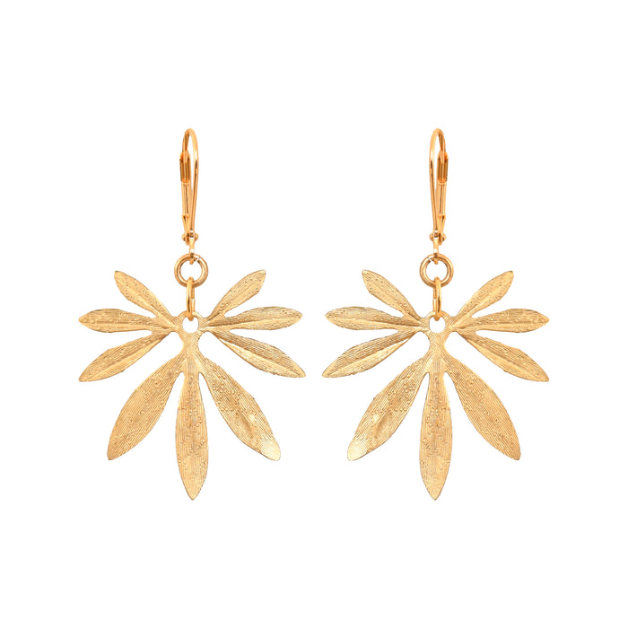 Gold Bambu Earrings