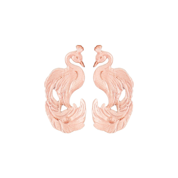 Blush Peacock Earrings