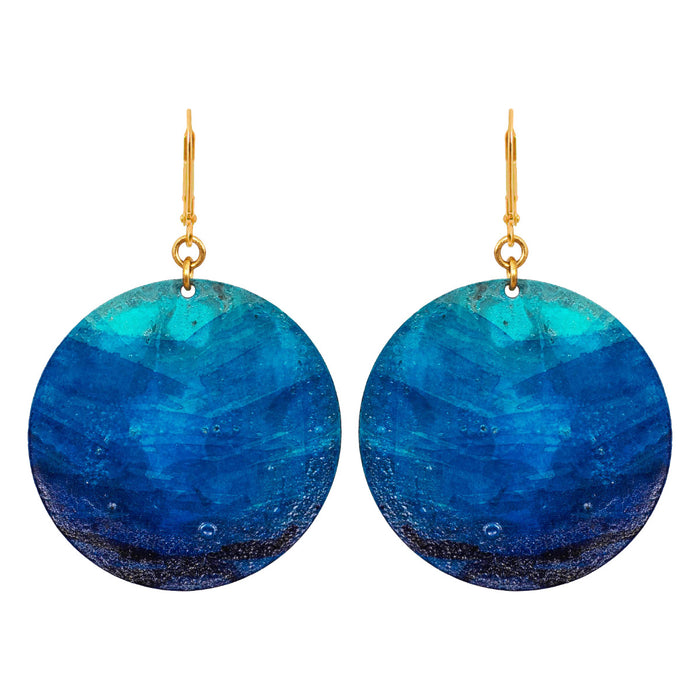 Lazuli Round Earrings