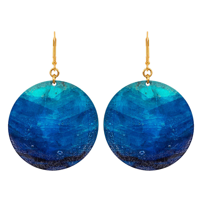 Lazuli Round Earrings