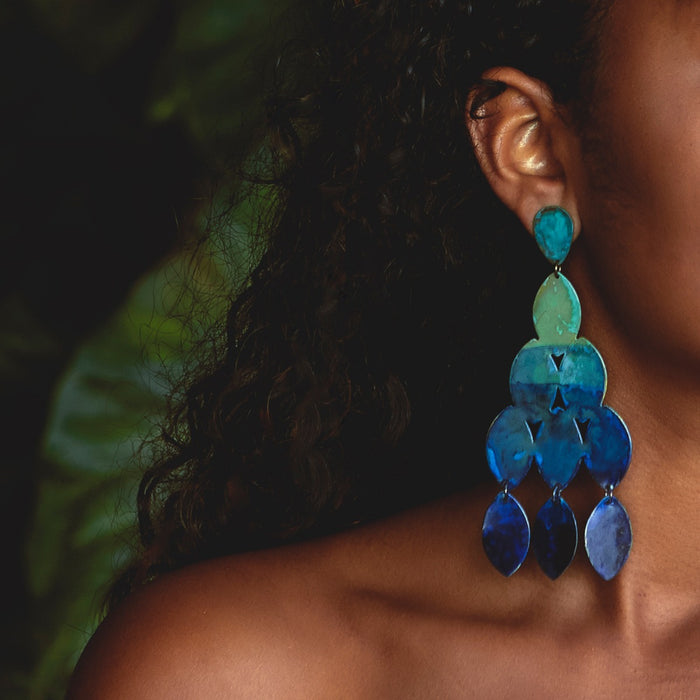 Ocean Ombre Kiketta Earrings