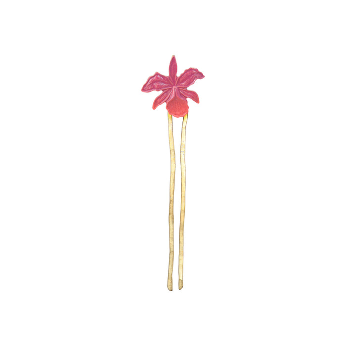 Sunset Orchid Hair Pin