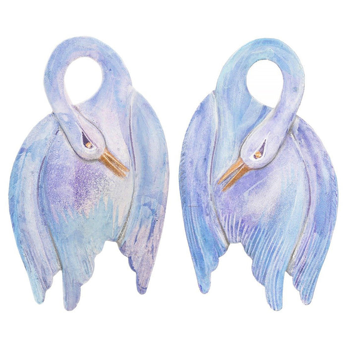 Watercolour Swan Earrings