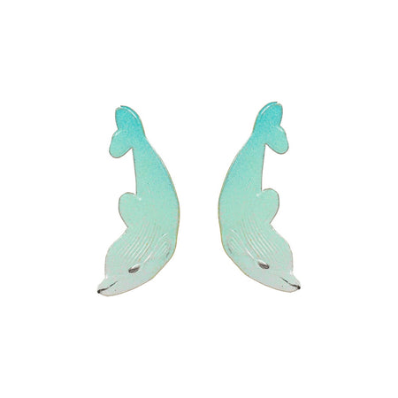 Handpainted Dolphin Studs