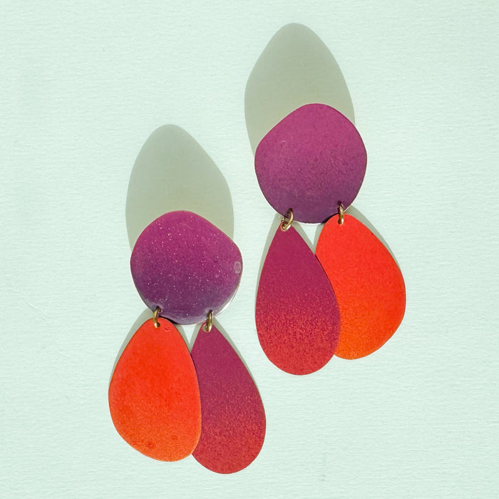 Sunset Pebble Earrings