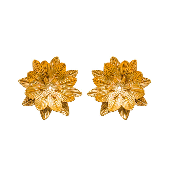 Gold Cereus Earrings