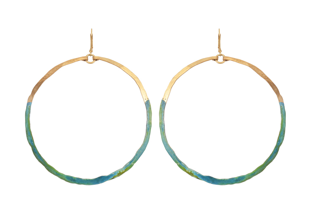Verdrigris Majorelle Hoop Earrings