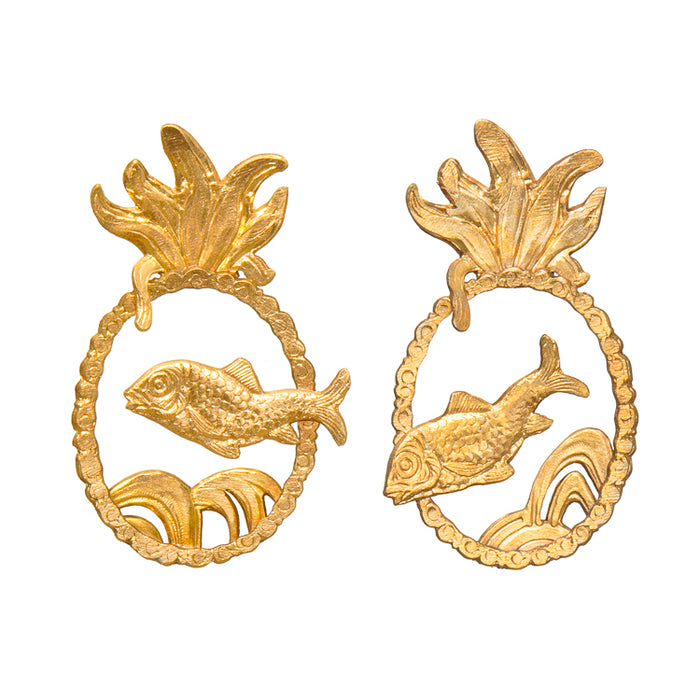 Gold Adriatic Earrings