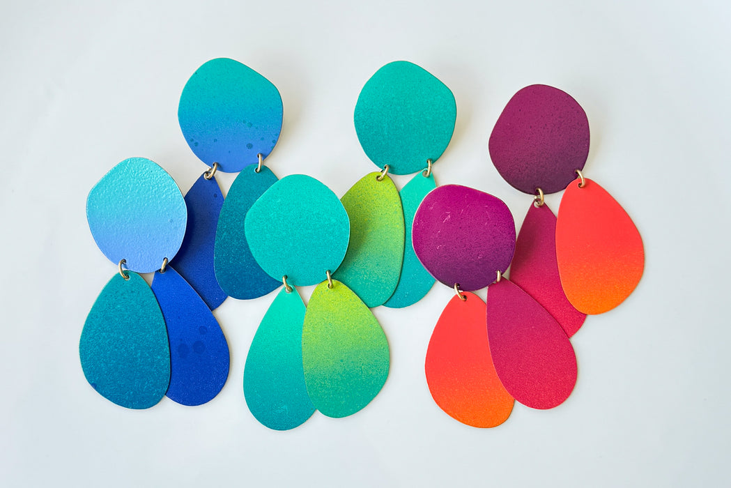 Sunset Pebble Earrings