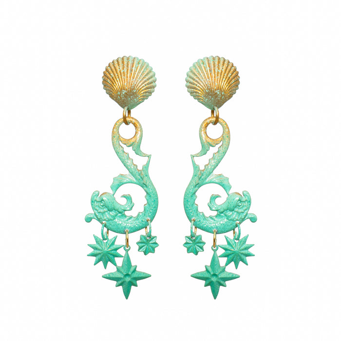 Aqua Neptune Earrings