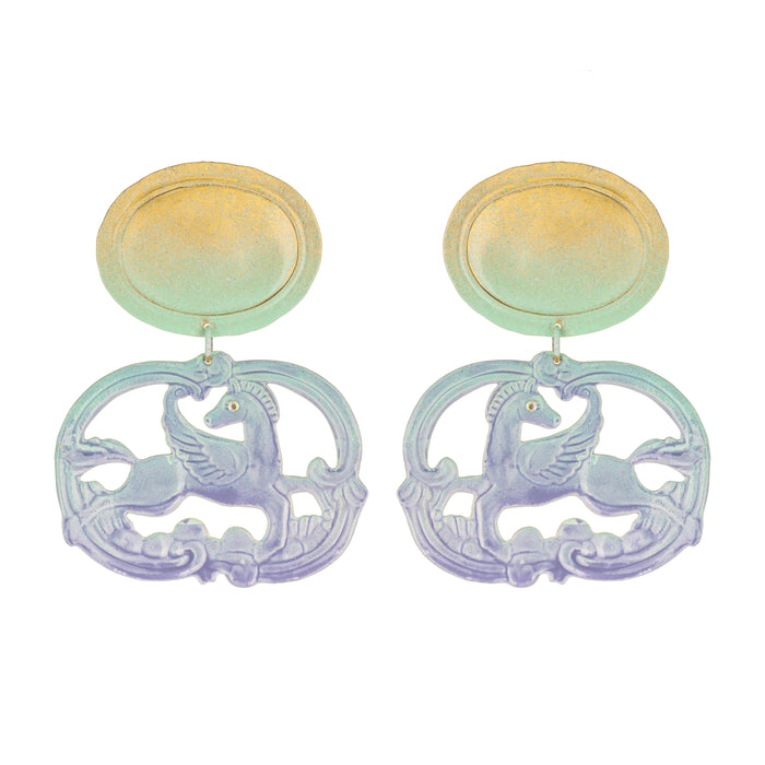 Azure Pegasus Earrings