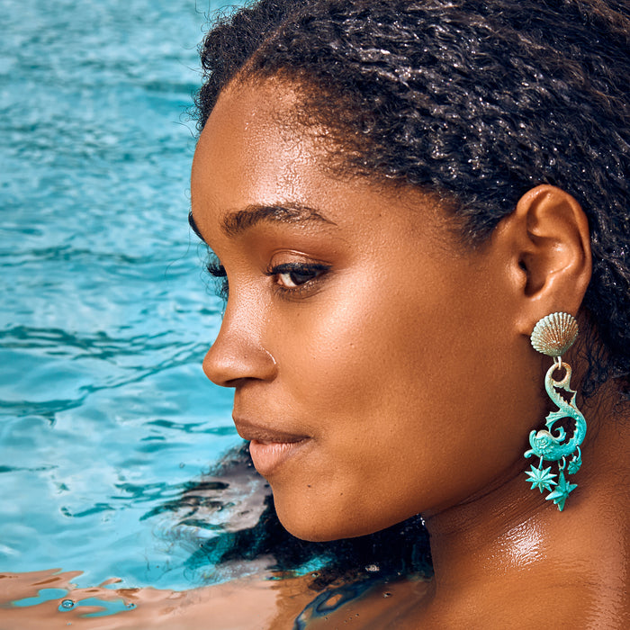 Aqua Neptune Earrings