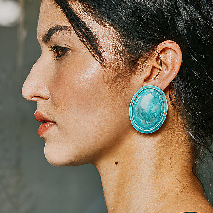 Verdigris Paros Earrings