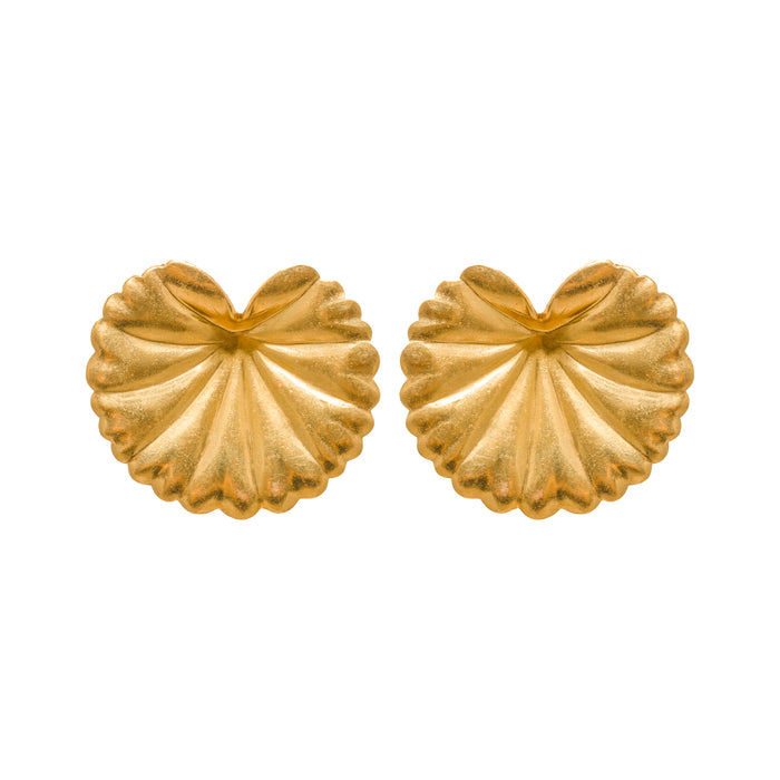 Gold Saori Single Earrings