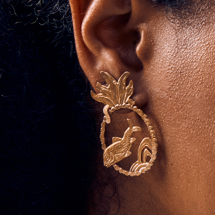 Gold Adriatic Earrings