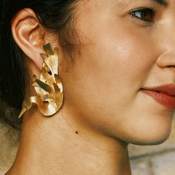 Crane Earrings