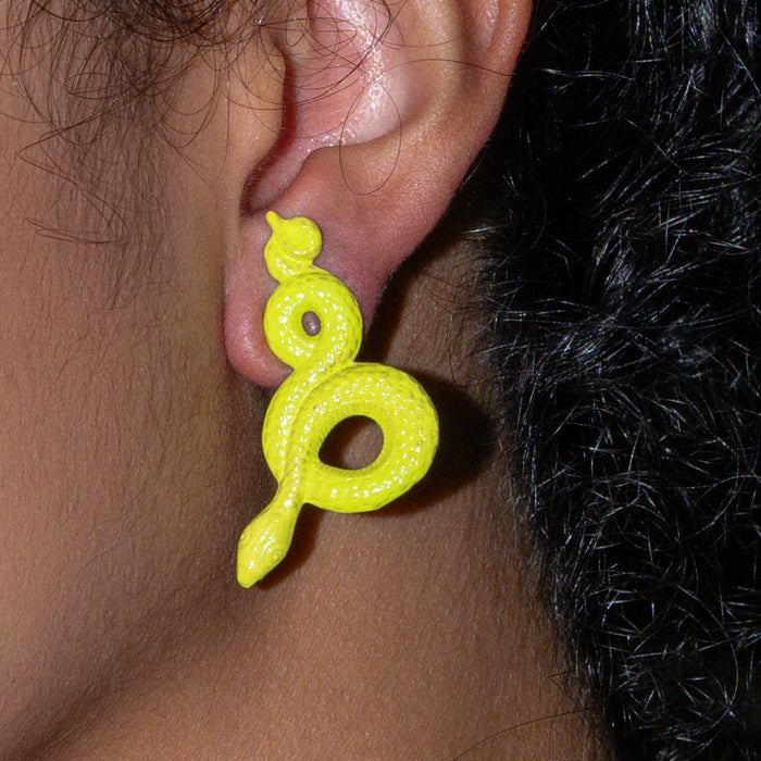 Lime Viper Earrings