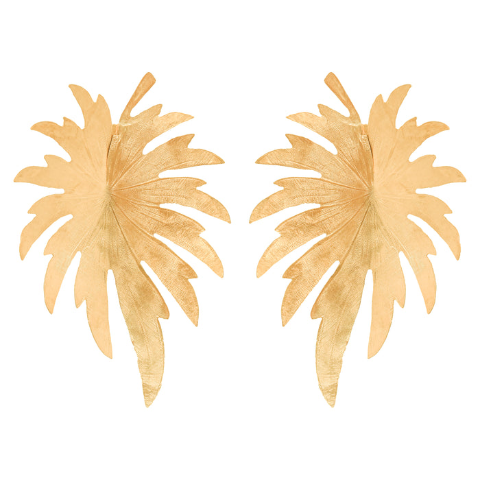 Gold Palm Earrings