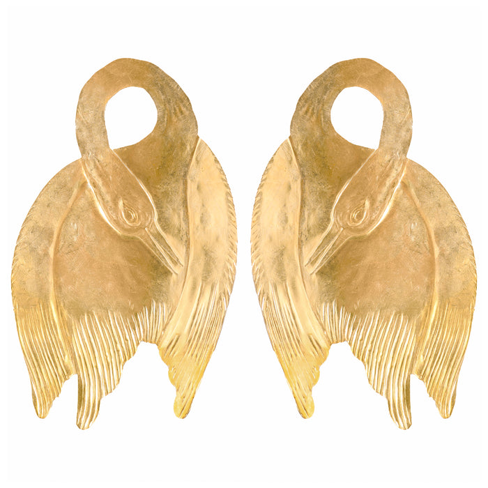 Buy Baroque White Pearl Swan Drop Earrings With Gold Plating KALKI Fashion  India