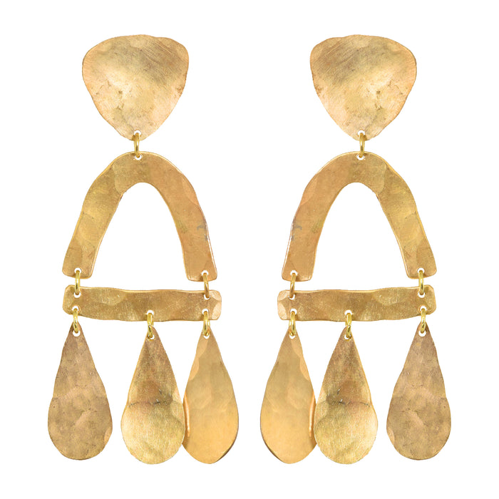 Brass Castara Earrings