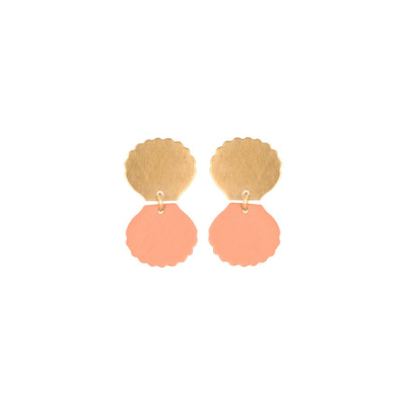 Coral Shell Earrings