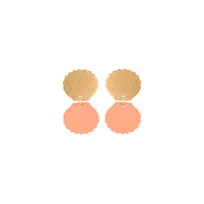 Coral Shell Earrings