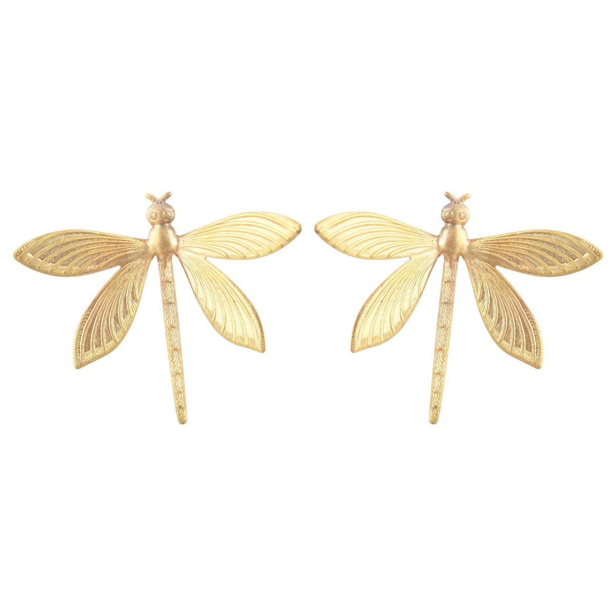 Gold Dragonfly Earrings– We Dream in Colour - Main Image