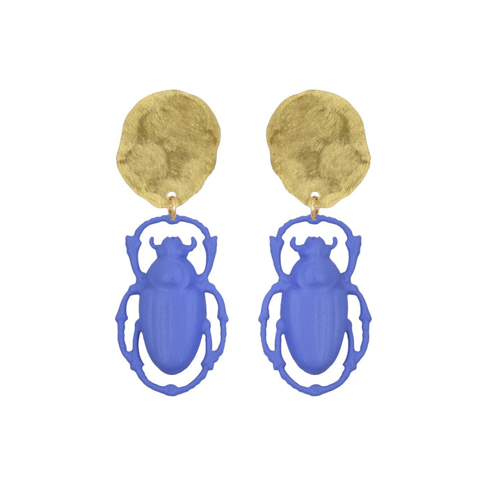 Little White Khepri Earrings