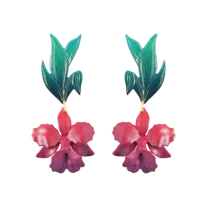 Laelia Orchid Earrings