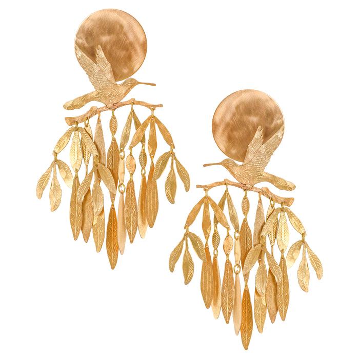 Gold Cascade Earrings