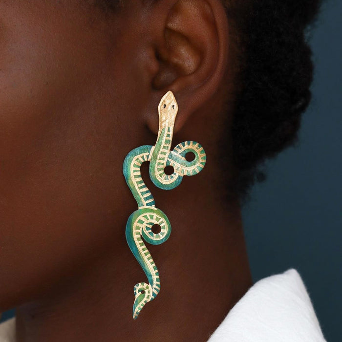Small Serpentine Earrings