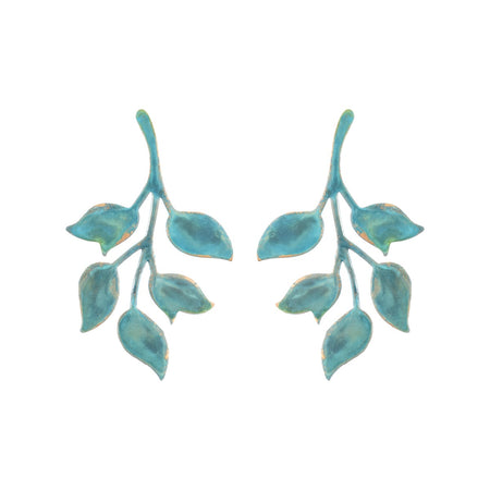 Verdigris Single Ophelia Earrings
