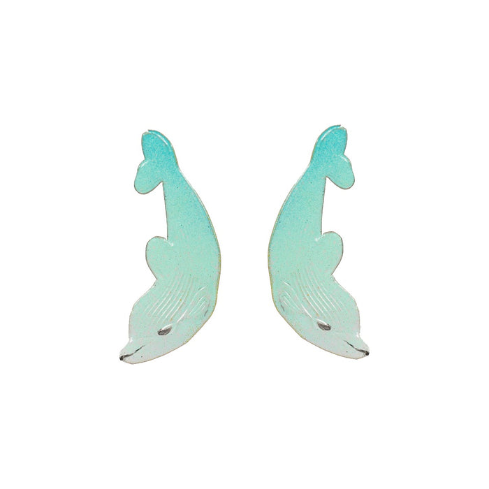 Handpainted Dolphin Studs